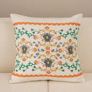 Geometric waves tufted cream pillow covers bedroom textured fringe