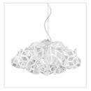 Geometric white gold pendant light bedroom clouds white gold paper