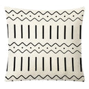 Geometric yellow linen pillow cover set living room autumnal decor