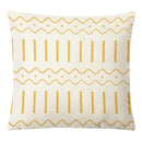 Geometric yellow linen pillow cover set living room autumnal decor