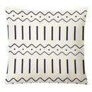 Geometric yellow linen pillow cover set living room autumnal decor