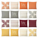 Geometric yellow linen pillow cover set living room autumnal decor