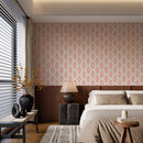 Mid Century Modern Wallpaper - Retro Pink and Peach Circles