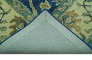 Georgia Custom Made Traditional Blue And Beige Hand Tufted Wool Rug
