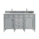 James Martin Brittany 60" Double Bathroom Vanity, Urban Gray