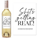 Getting Real Virus Wine Label
