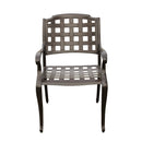 Modern Outdoor Mesh Cast Aluminum Patio Dining Chair