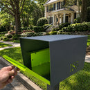 UptownBox-2.0 in TEXTURED GRAY METALLIC - Modern Mailbox