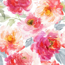 Giant Watercolor Peonies Wallpaper Mural