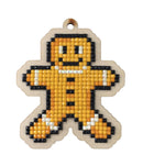 Gingerbread Man CSw447 Diamond Painting on Plywood Kit