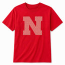 N Sewn Appliqué Red Gingham Licensed Women's Shirt | Multiple Sizes | H.Flynn Designs
