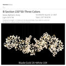 Ginkgo biloba chandelier gold glass pendant light for living room
