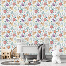 Voguish White Hares Wallpaper