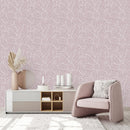 Contemporary Leaves Pattern Wallpaper Chic