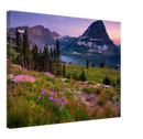 Glacier National Park Montana Print Metal Wall Art – Scenic Mountain Wall Decor