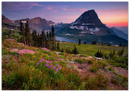 Glacier National Park Montana Print Metal Wall Art – Scenic Mountain Wall Decor