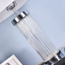 Glass crystal cylinder table lamp with cream shade for bedroom