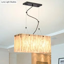 Glass Island Pendant Light Modern 4 Heads
