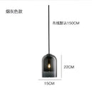 Glass led chandelier three light pendant for dining room
