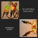 Glass Parrot Chandelier