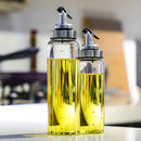 Glass seasoning dispenser bottle with stainless spout kitchen storage