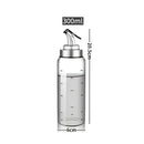 Glass seasoning dispenser bottle with stainless spout kitchen storage