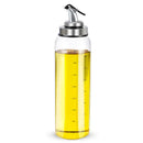 Glass seasoning dispenser bottle with stainless spout kitchen storage
