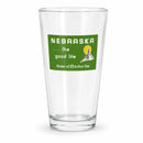 The Good Life Sign Pint Glass | Pack of 4 | 16 oz | Nebraska State Historical Society