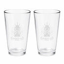 Robber's Cave Pint Glass | Pack of 2 | 16 oz | Robber's Cave
