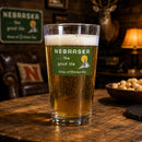 The Good Life Sign Pint Glass | Pack of 2 | 16 oz | Nebraska State Historical Society