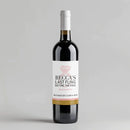 Glitter Last Fling Wine Label