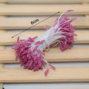 Glitter pom pom mini flower stamen hair ties for kids bedroom
