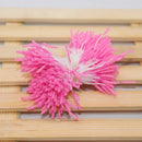 Glitter pom pom mini flower stamen hair ties for kids bedroom