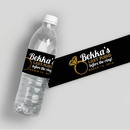 Glitter Rock On Bachelorette Water Bottle Labels
