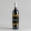 Glitter Spill Wine Label