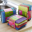 Glittery multi color kitchen cleaning set scrubbers