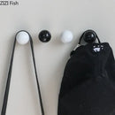 Glossy black & white ceramic wall hook clothing rack bedroom
