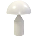 Glossy black white & gold mushroom lamp bedroom table light