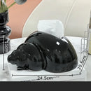 Glossy lavender conch ceramic tissue box living room decor
