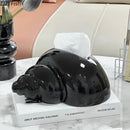 Glossy lavender conch ceramic tissue box living room decor