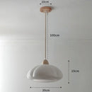 Glossy orange ceramic pumpkin chandelier for bedroom lighting