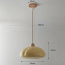 Glossy orange ceramic pumpkin chandelier for bedroom lighting