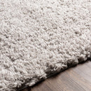 Siari Solid Medium Gray Shag Rug