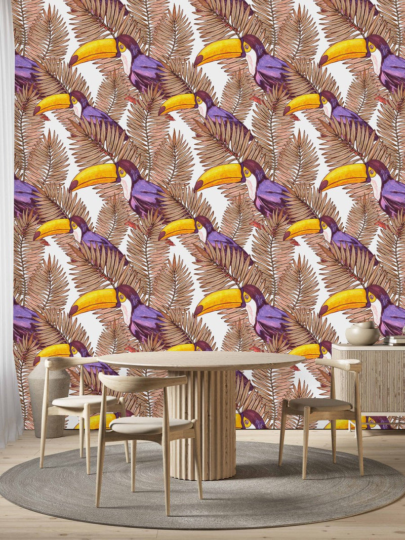 Toucan Pattern Wallpaper