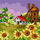 Gobelin canvas for halfstitch without yarn Four Seasons - Autumn
