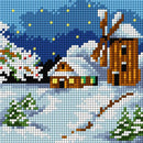 Gobelin canvas for halfstitch without yarn Four Seasons - Winter