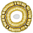 Set of 48 Plastic Eggs: 47 in Glistening Gold and 1 Surprise White Egg