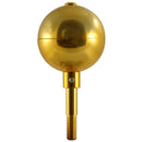 3 Inch Anodized Aluminum Gold Flagpole Ball Topper