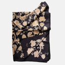 Esmeralda - Silk Scarf Shawl - Black & Gold