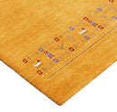 Gold And Blue Modern Design Hand Loomed Wool Area Rug